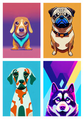 Hund Illustrationen 6