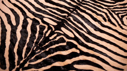 Zebra Look Teppich Fellteppich	