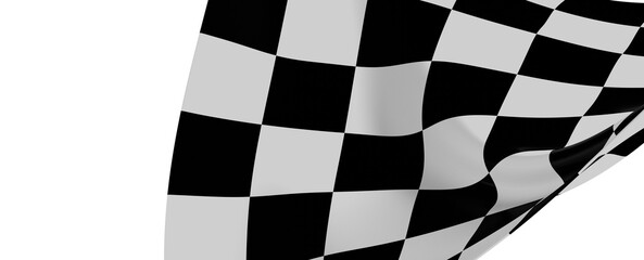 grid abstract background chess checkered flag finish line victory 3d rendering