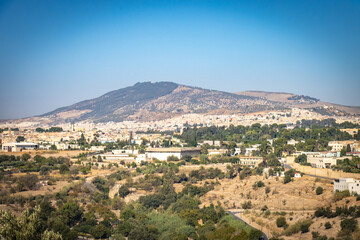Fototapeta na wymiar panorama over medina of fez, fes, morocco, north africa
