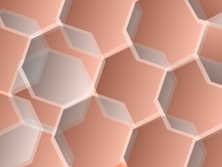 Obraz na płótnie Canvas pattern with hexagons
