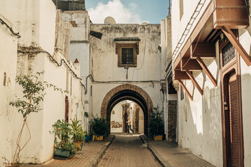 Casablanca, Morocco 21-10-2022: Habous district in casablanca