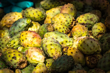 prickly pears, medina of fez, fes, fez el bali, morocco, north africa, souk, bazaar