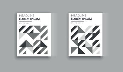 Abstract minimal geometric shape background for business annual report, book cover, brochure, flyer, and poster. Retro colorful design.