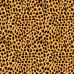 Yellow cheetah skin seamless animal background