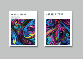 Abstract painting art cover with multicolor mixed. Marbling Texture. Corporate annual report Leaflet Brochure Flyer template design.