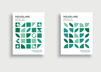 Abstract minimal geometric shape background for business annual report, book cover, brochure, flyer, and poster. Retro colorful design.