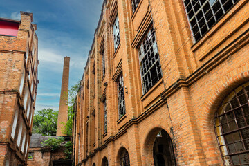 Detail of facade of old Sugar Mill. The Engenho which stands on the banks of the river