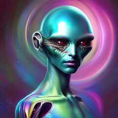 Alien generated by AI