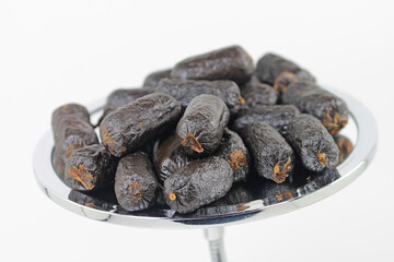 Dog food, snack sausage from hermetia larvae