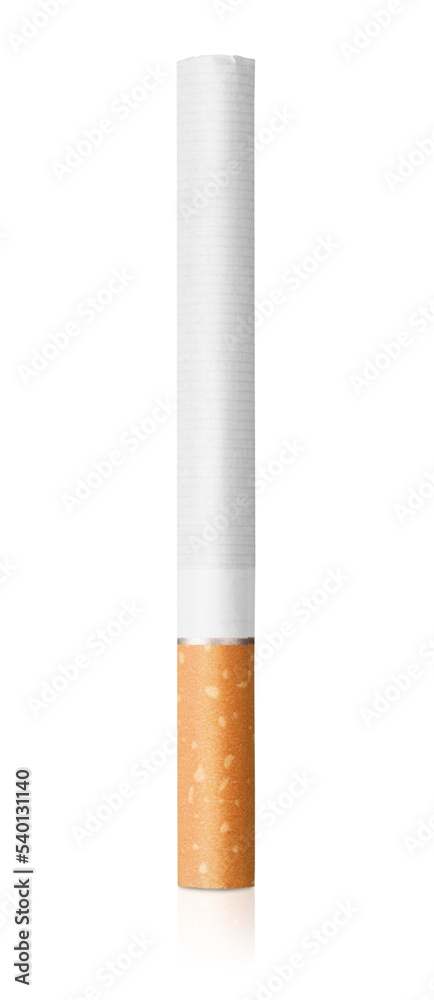 Wall mural whole cigarette on a white background