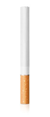 Whole cigarette on a white background