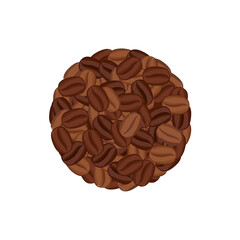 Coffee Beans, Coffee Beans Vector, Coffee Beans Illustration, Coffee Icon, Cafe Icon, Roasted Coffee Beans, Vector Illustration Background