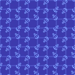 Summer sea anchors seamless pattern for fabrics and clothes and wrapping paper and linens and kids and travel notebooks