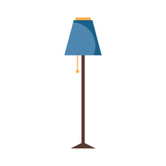 Isolated colored lamp sketch icon Vector