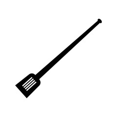 Cooking kitchen spatula spoon icon | Black Vector illustration |