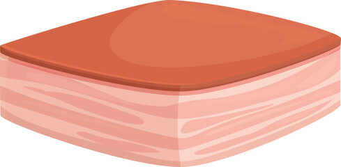 Pork meat icon cartoon vector. Steak ham. Chicken fat
