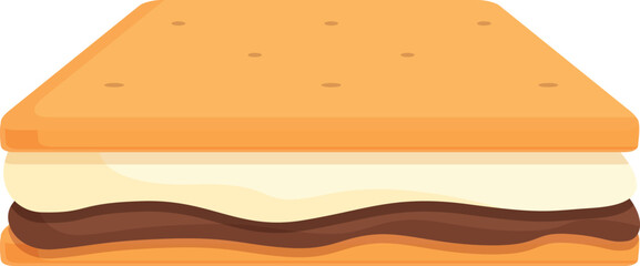 Obraz premium Dessert biscuit icon cartoon vector. Sweet fire. Cooking food