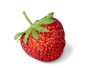 Red berry strawberry isolated on white background