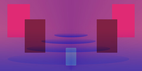 3d purple graph