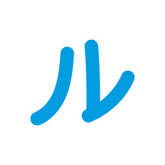 Katakana Alphabet, Japanese Letter design vector illustration.