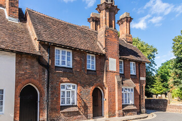 Alms houses in Church Street, Aylesbury, Buckinghamshire