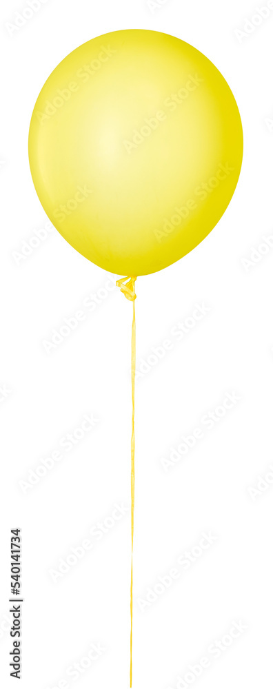 Canvas Prints Yellow air balloon on white background