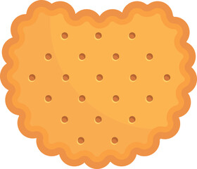 Home cracker icon cartoon vector. Cookie food. Biscuit snack