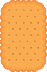 Sweet cracker icon cartoon vector. Cookie food. Biscuit snack