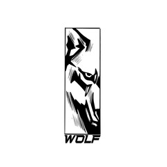 WOLF LOGO FOR ALL IN BLACK AND WHITE