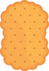 Bakery cracker icon cartoon vector. Food cookie. Snack biscuit