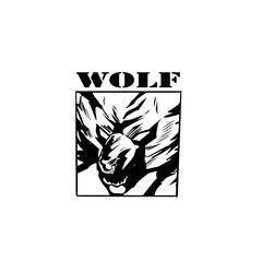 WOLF LOGO FOR ALL IN BLACK AND WHITE