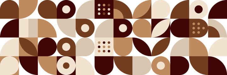 Flat colorful mosaic pattern design banner background