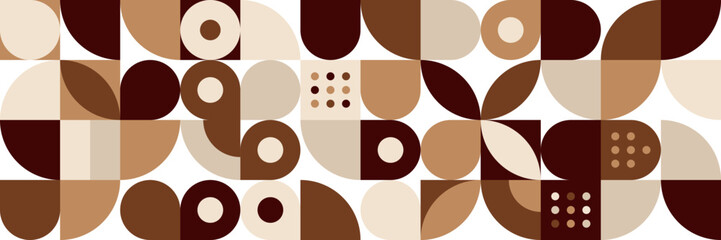 Flat colorful mosaic pattern design banner background