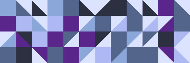 Flat mosaic pattern design banner background