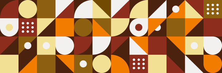 Obraz premium Flat mosaic pattern design banner background