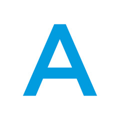 Alphabet symbol, ABC design vector illustration.