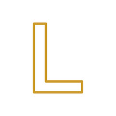 Alphabet symbol, ABC design vector illustration.