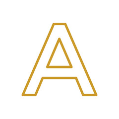 Alphabet symbol, ABC design vector illustration.