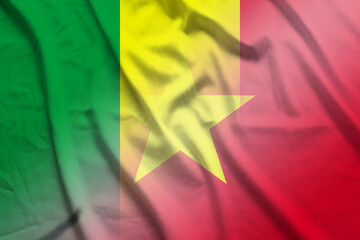 Mali and Vietnam national flag international negotiation VNM MLI