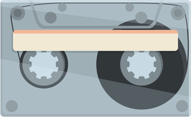 Cassette icon cartoon vector. Radio player. Device equipment