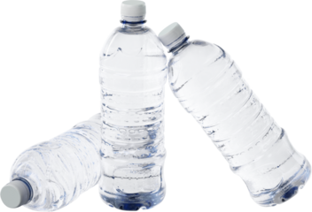 Three Water Bottles - Isolated