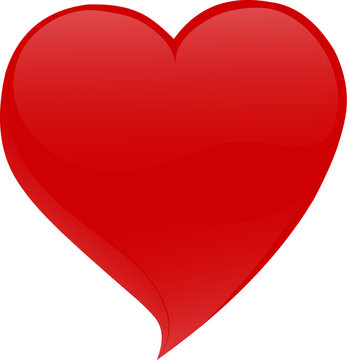 vector of heart emoticon. symbolizes love and affection