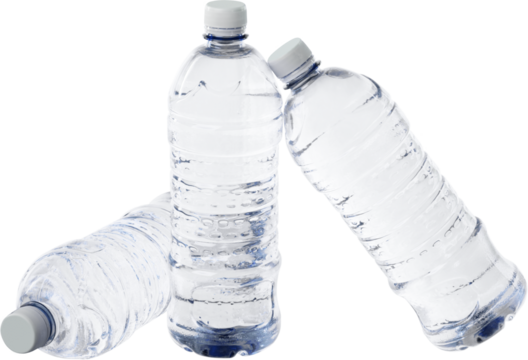 Three Water Bottles - Isolated