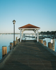 Pier in Northport Harbor, Northport, New York