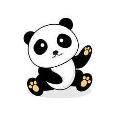 baby panda china icon cute cartoon