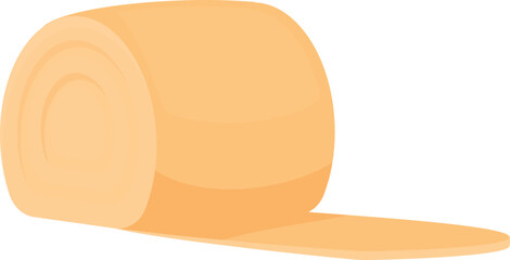 Pad roll icon cartoon vector. Clean wool. Ear medicine