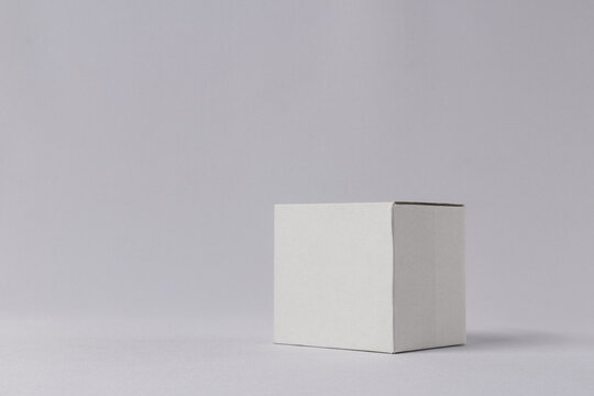 cubo en fondo blanco, fondo blanco, blanco sobre blanco, cubo minimalista, caja blanca, cuadrado, caja