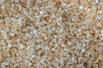 Brown crystalline sugar from cane