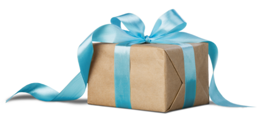 Gift box with a ribbon bow